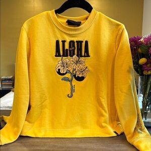 Scotch & Soda Yellow Aloha Floral Sweatshirt